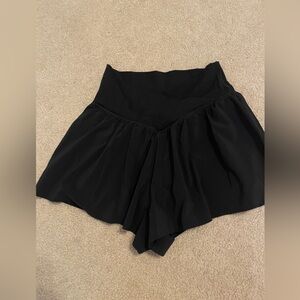 Aerie offline crossover flowy shorts size small black